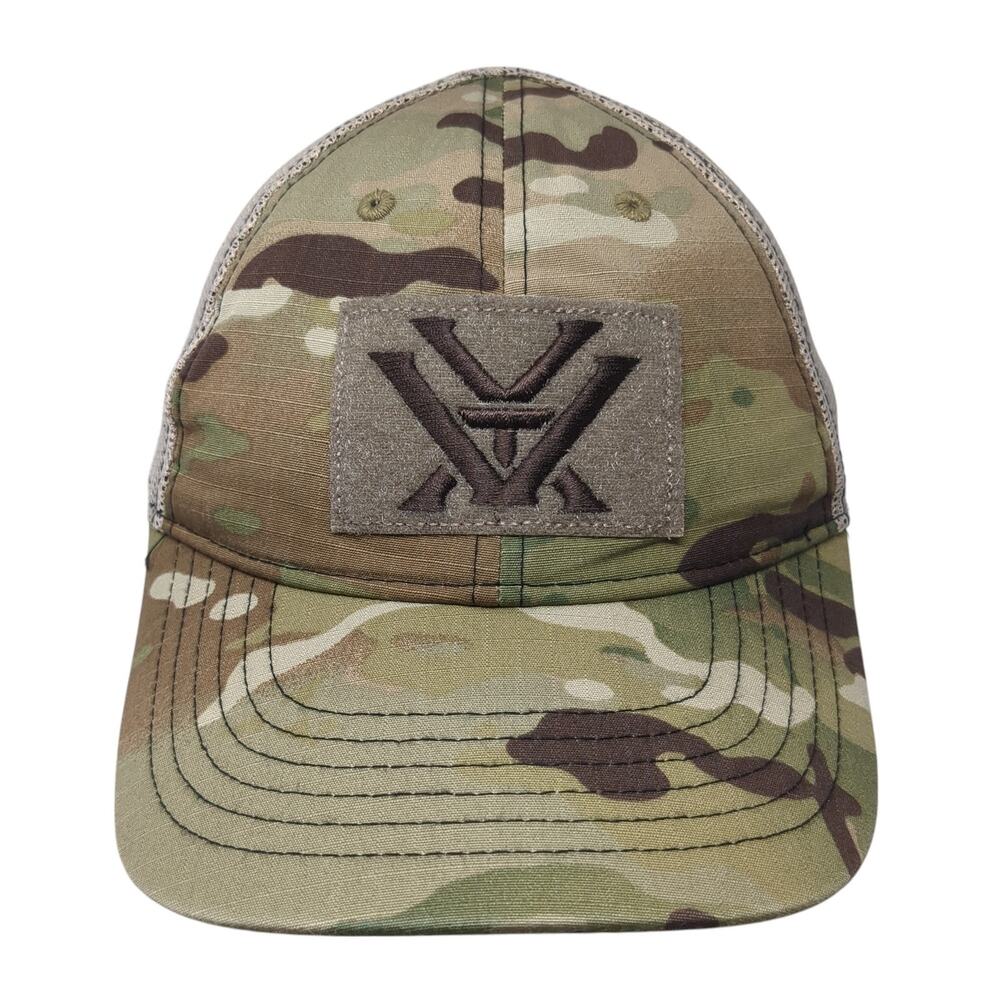 Vortex Logo Patch Strapback Mesh Back Trucker Hat… - image 1